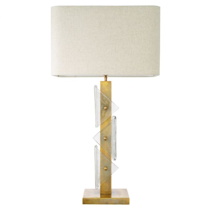 Table Lamp Mirabella vintage brass finish incl shade