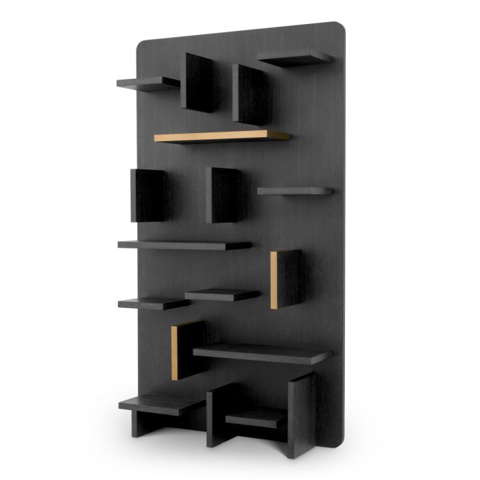 Wall Cabinet Highgrove charcoal grey oak veneer