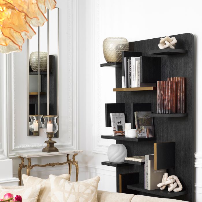 Wall Cabinet Highgrove charcoal grey oak veneer
