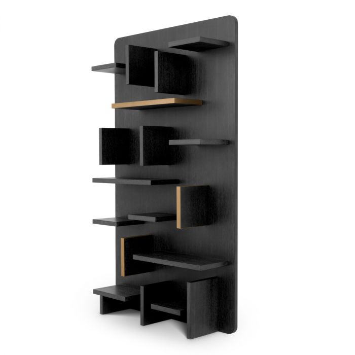 Wall Cabinet Highgrove charcoal grey oak veneer