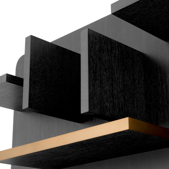 Wall Cabinet Highgrove charcoal grey oak veneer