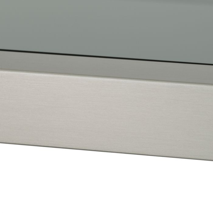 Cabinet Corrado II brushed steel finish