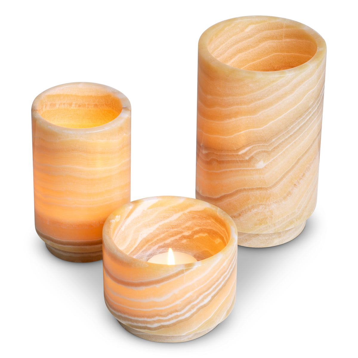Yellow Tealight Holder Leonidas (3) | Eichholtzmh.com