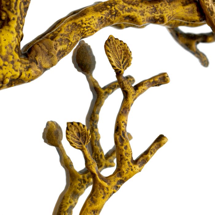 Mirror Fiora vintage brass finish