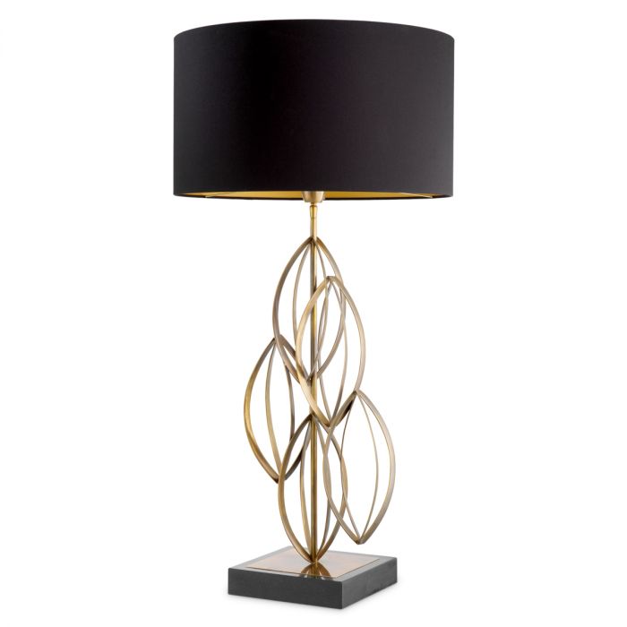 Table Lamp Bellamont vintage brass finish incl shade