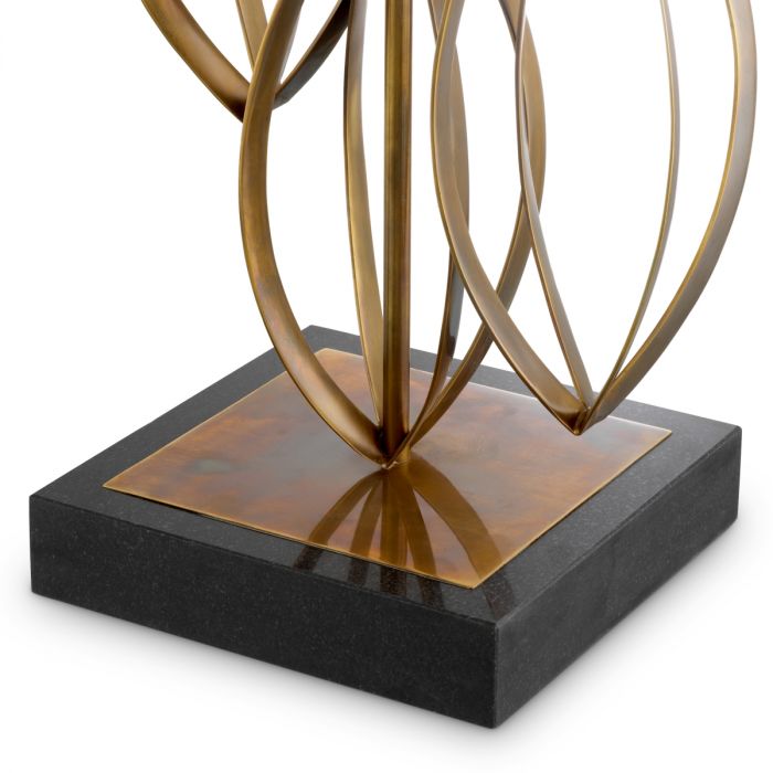 Table Lamp Bellamont vintage brass finish incl shade