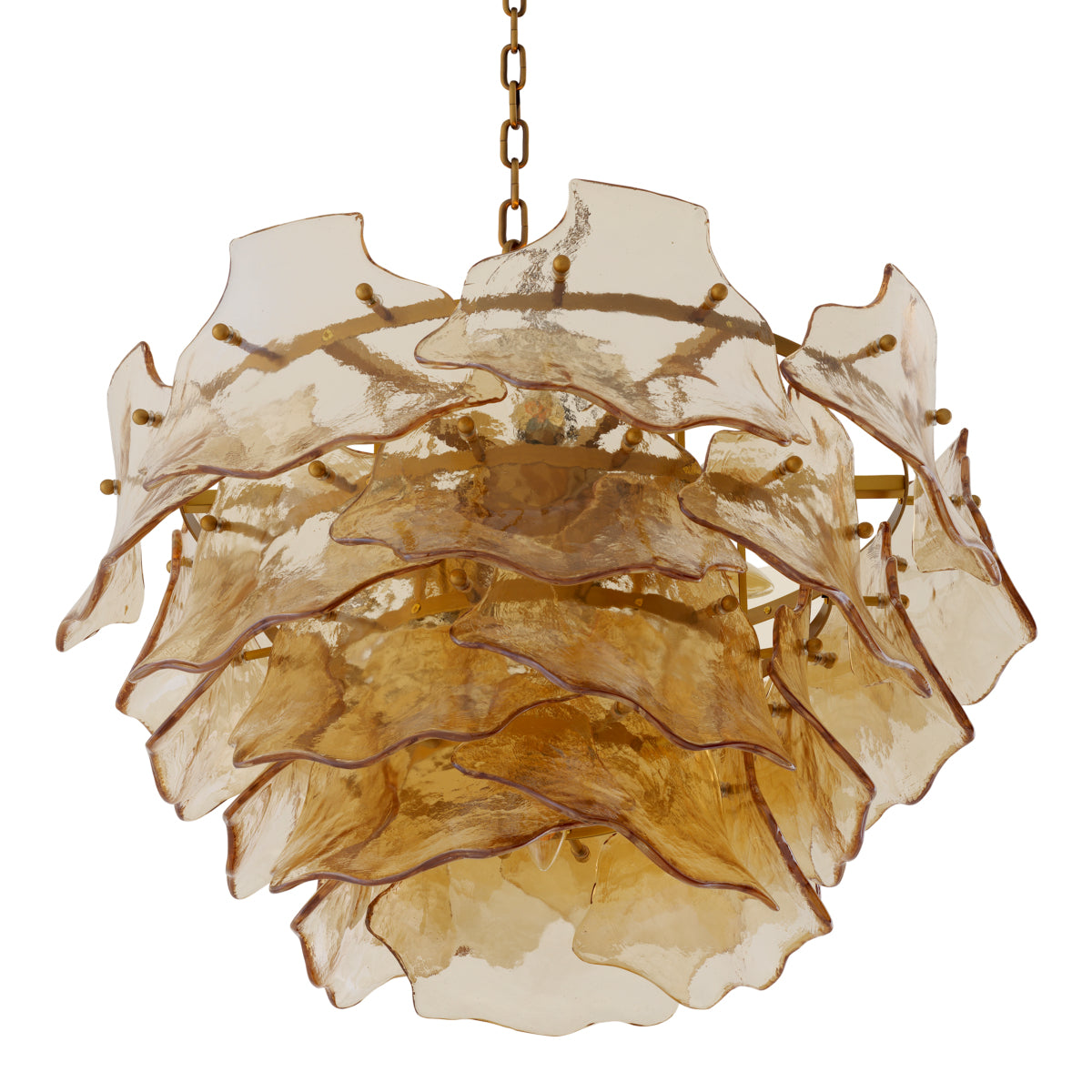 Brass Glass Chandelier Clarendon | Eichholtzmh.com
