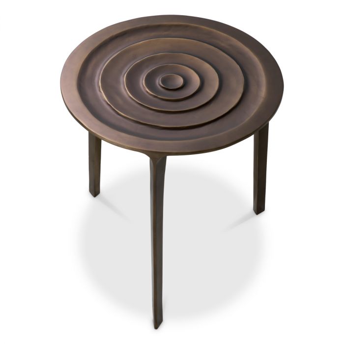 Side Table Granito bronze finish