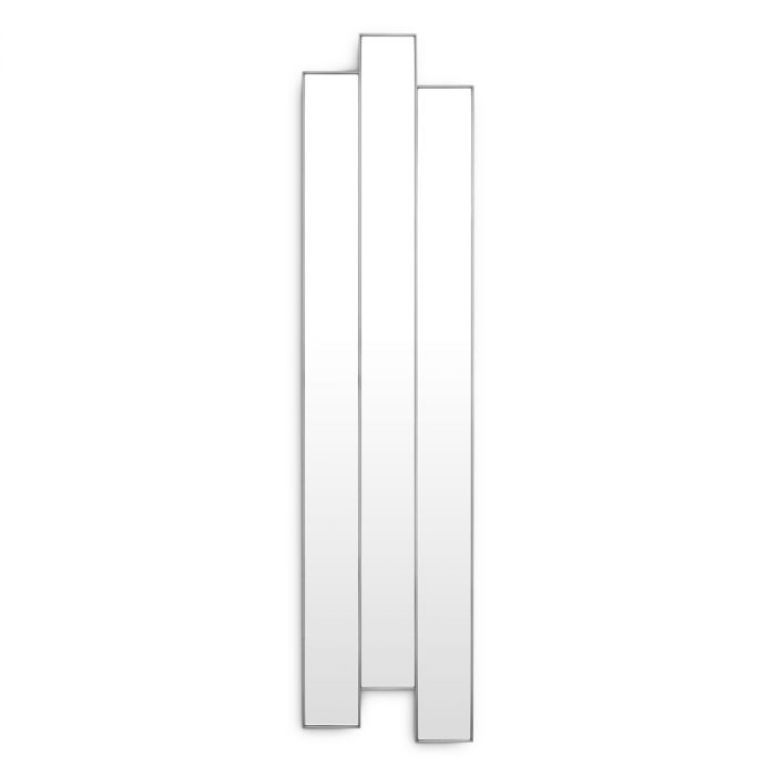 Mirror Novella brushed steel finish