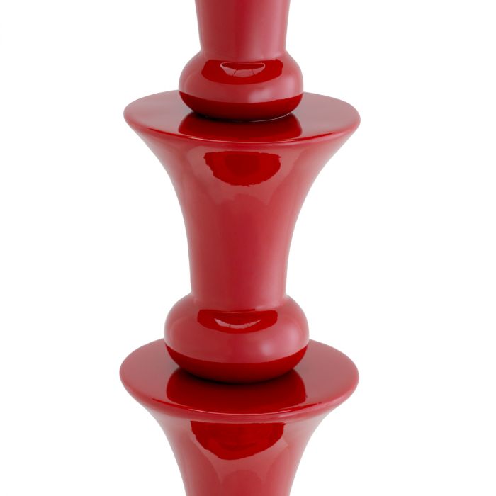 Table Lamp Arabella bordeaux red finish incl shade