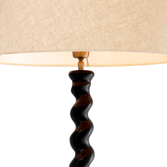 Floor Lamp Massimo piano black finish incl shade