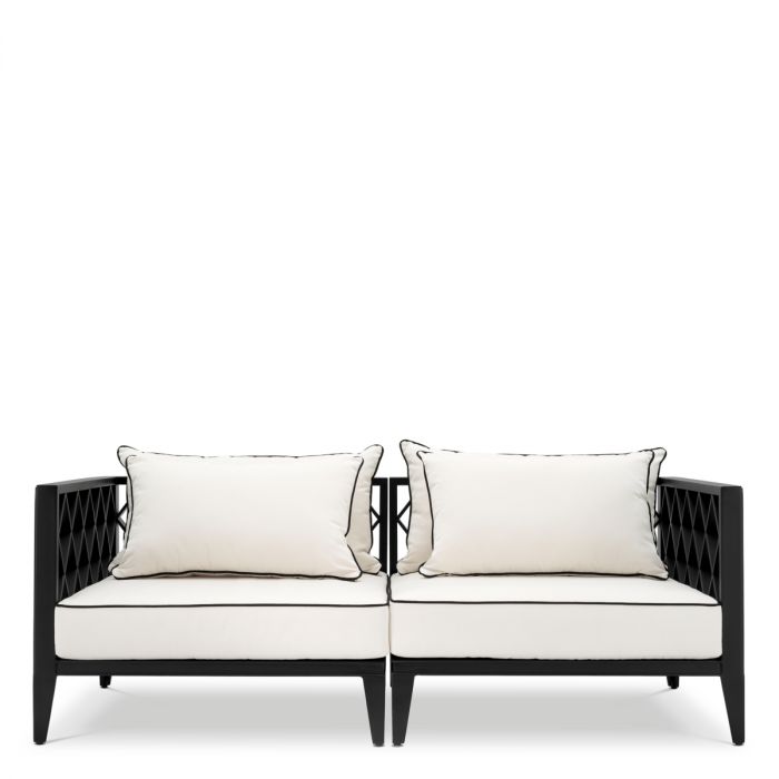 Outdoor Sofa Ocean Club S black sunbrella canvas