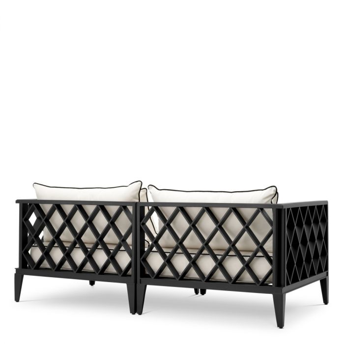 Outdoor Sofa Ocean Club S black sunbrella canvas