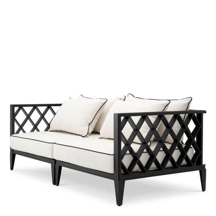 Outdoor Sofa Ocean Club S black sunbrella canvas