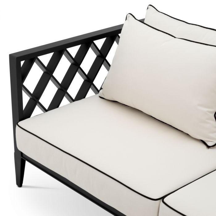 Outdoor Sofa Ocean Club S black sunbrella canvas