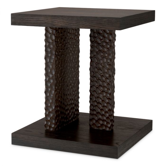 Side Table Bravon ebony oak veneer
