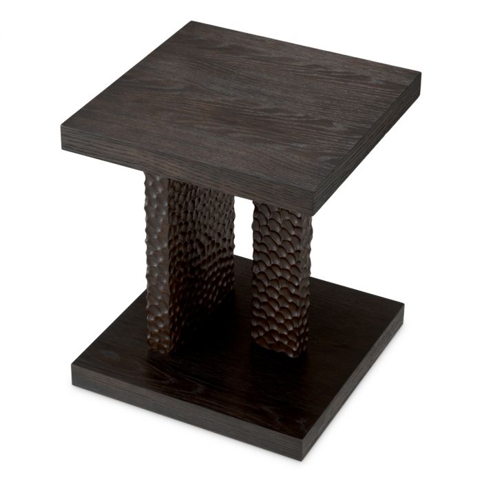 Side Table Bravon ebony oak veneer