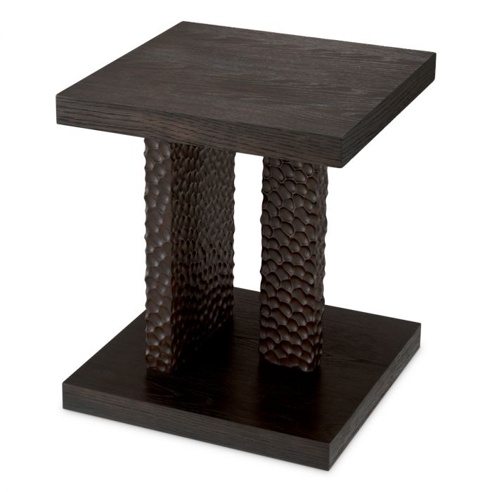 Side Table Bravon ebony oak veneer