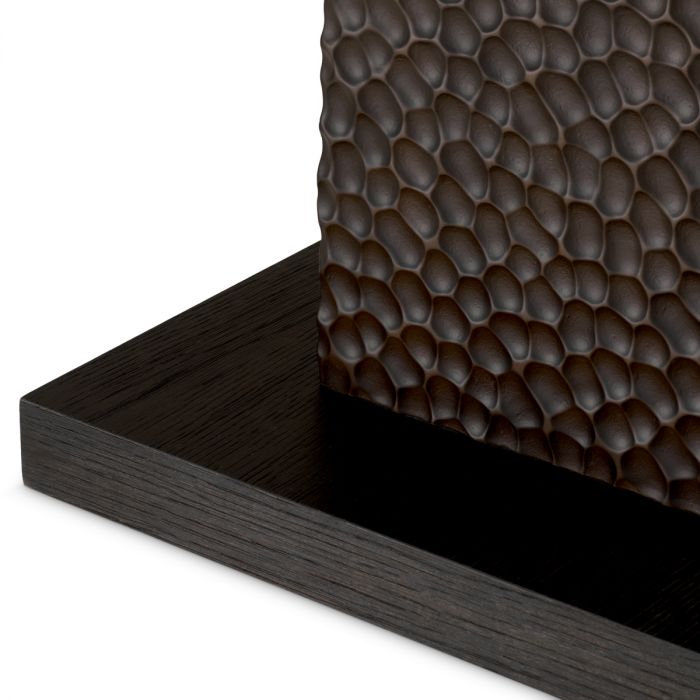 Side Table Bravon ebony oak veneer