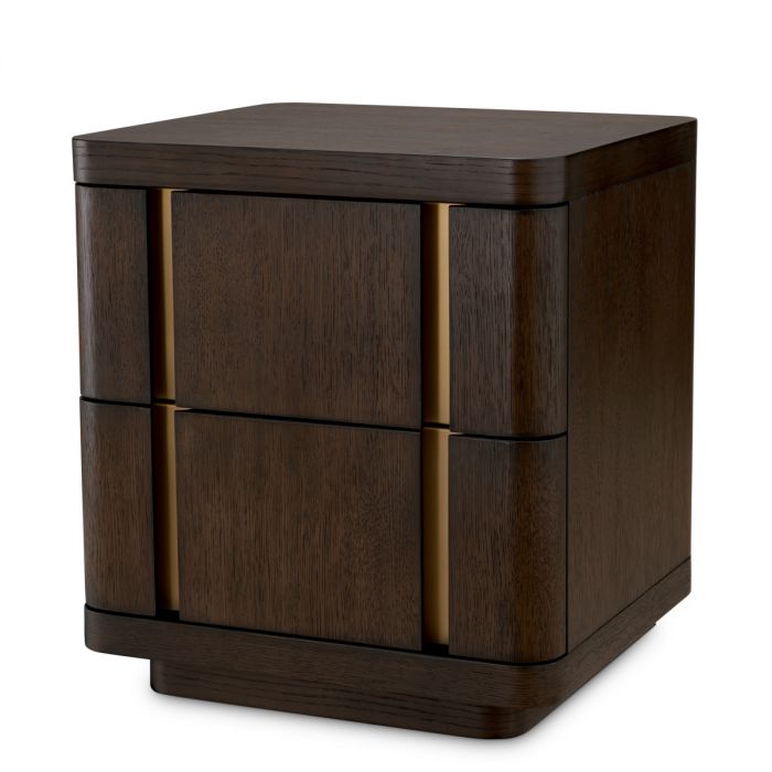 Nightstand Modesto S mocha oak veneer