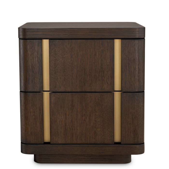 Nightstand Modesto S mocha oak veneer