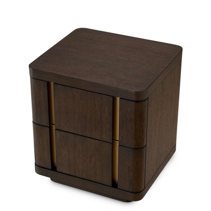 Nightstand Modesto S mocha oak veneer