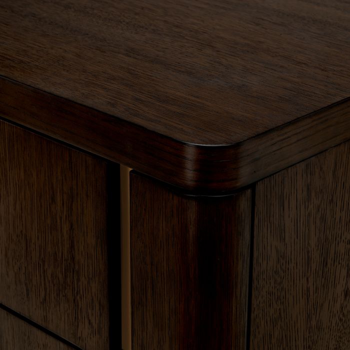 Nightstand Modesto S mocha oak veneer