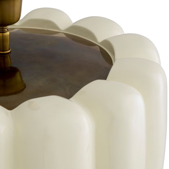 Table Lamp Barocco off-white finish incl shade