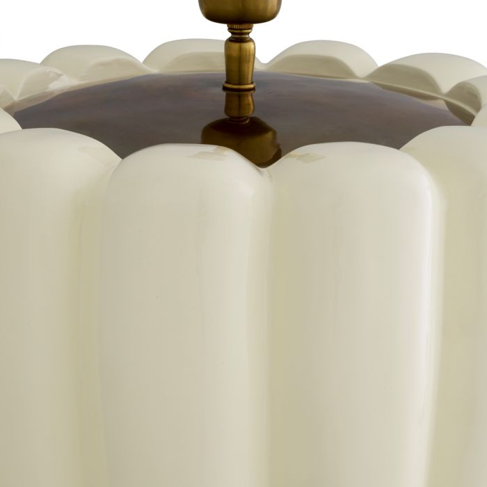 Table Lamp Barocco off-white finish incl shade