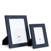 Blue Leather Picture Frames (2) Nivo | Eichholtzmh.com
