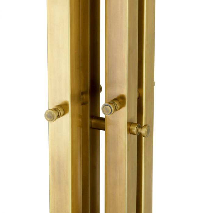 Floor Lamp Destino vintage brass finish incl shade