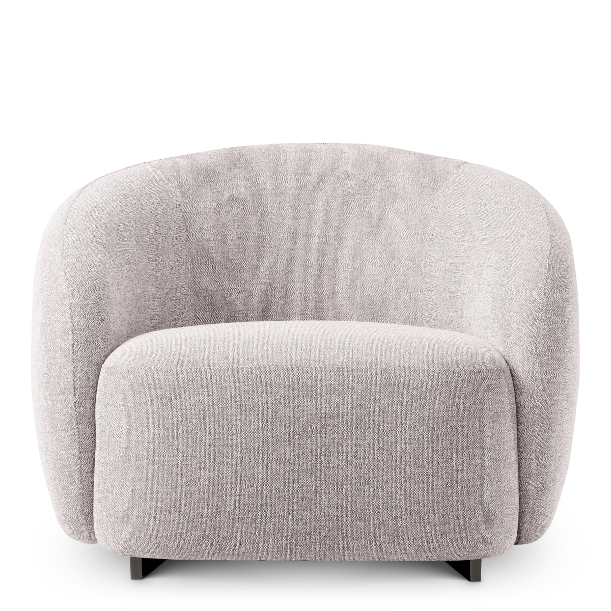 Light Gray Curved Outdoor Chair Brice