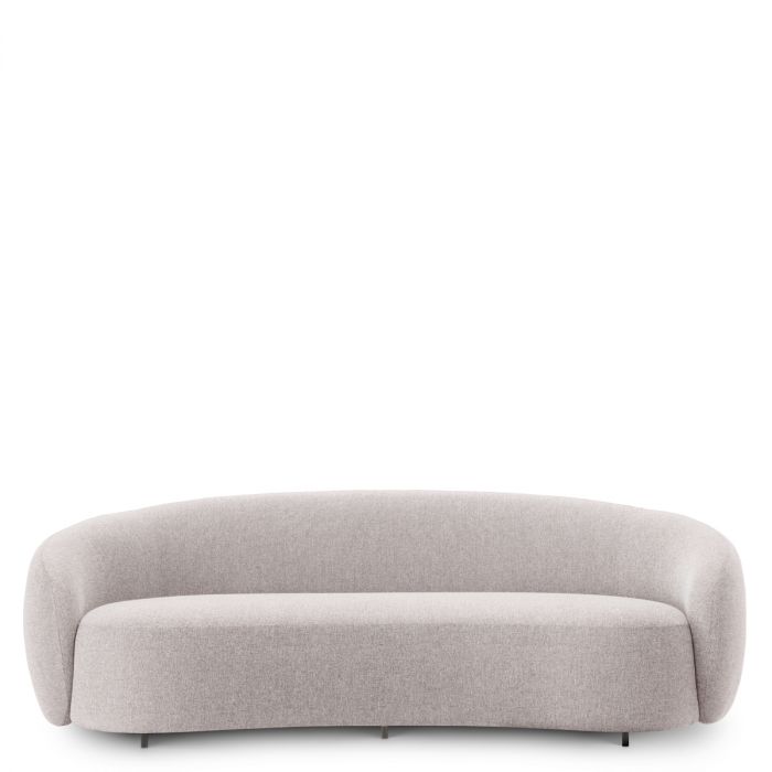 Outdoor Sofa Amore mauritius light grey black finish