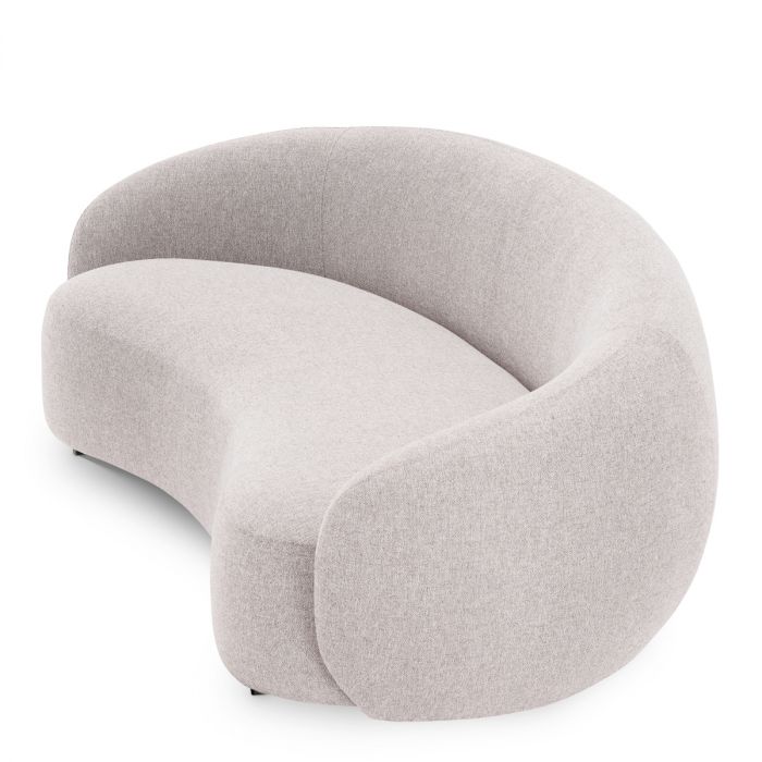 Outdoor Sofa Amore mauritius light grey black finish