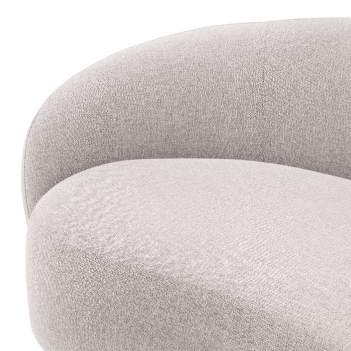 Outdoor Sofa Amore mauritius light grey black finish