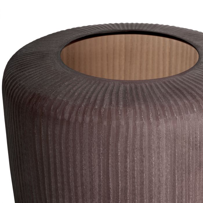 Vase Isandro L stone finish glass