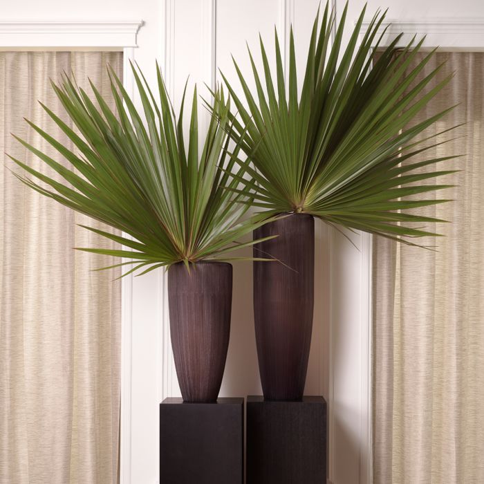 Vase Isandro XL stone finish glass