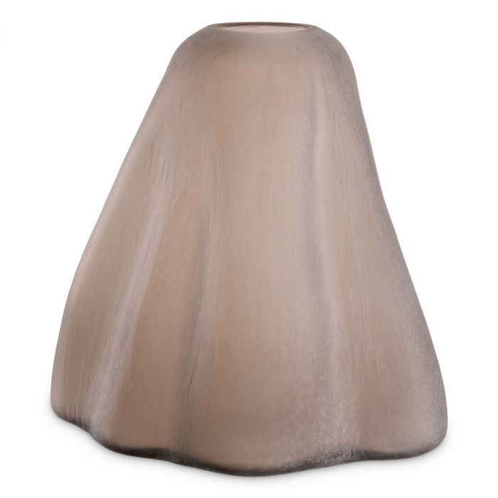 Vase Trivium sand color glass