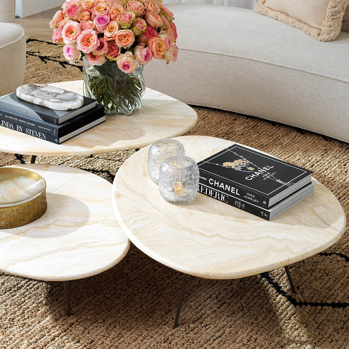 Beige Black Carpet Thornfield | Eichholtzmh.com