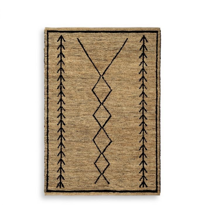 Rug Thornfield beige black 200 x 300 cm