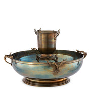 Vintage Brass Sculptural Wine Cooler XXL Prestige | Eichholtzmh.com