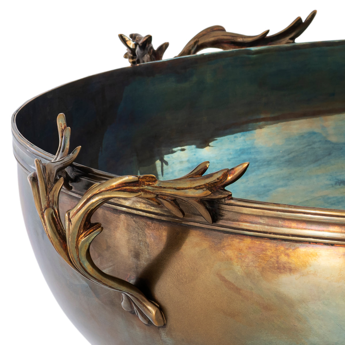 Vintage Brass Sculptural Wine Cooler XXL Prestige | Eichholtzmh.com