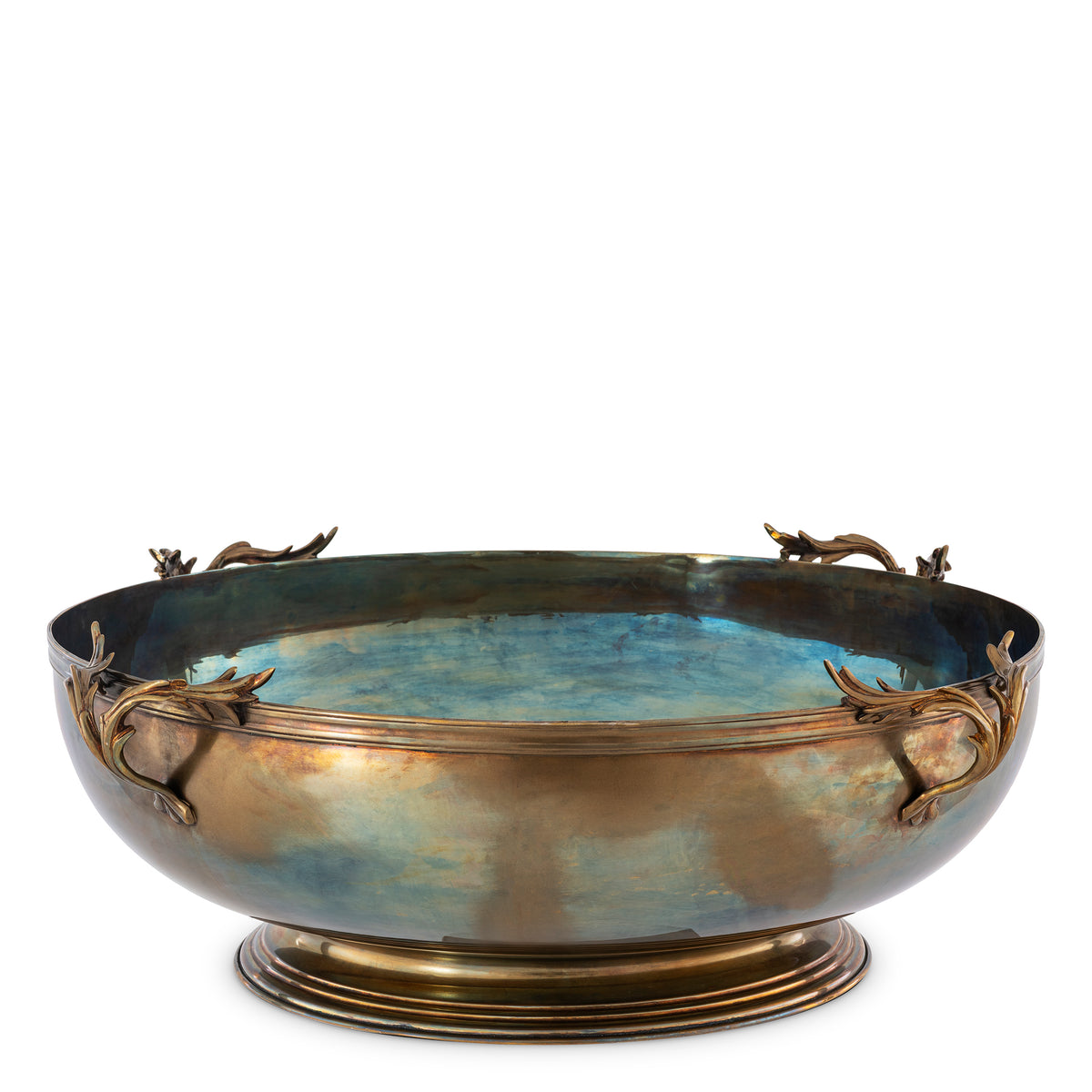 Vintage Brass Sculptural Wine Cooler XXL Prestige | Eichholtzmh.com