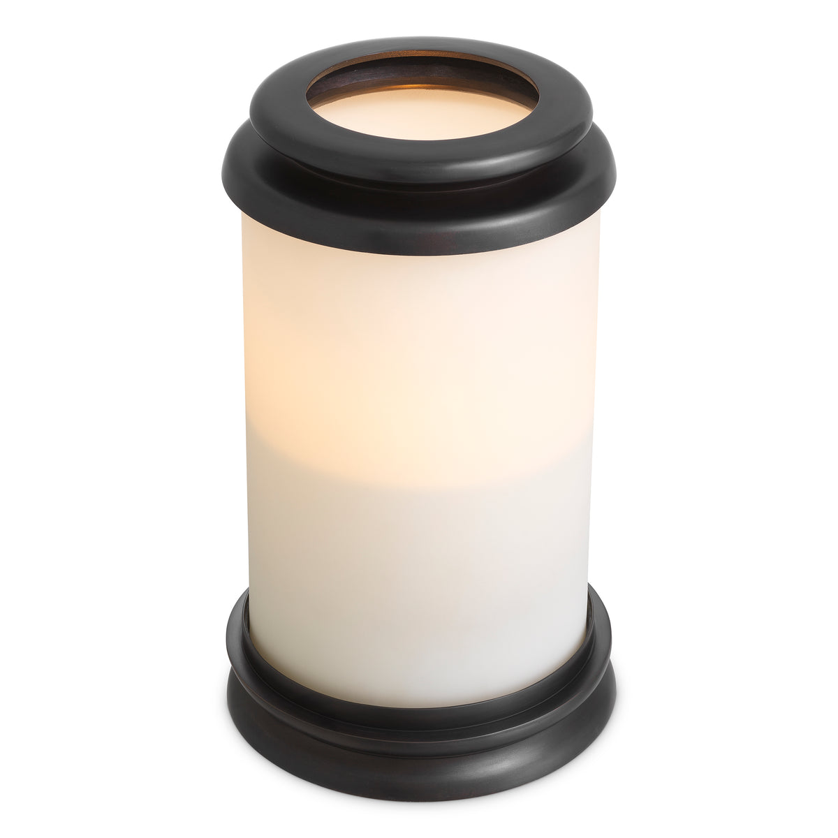 Cylindrical White Glass Hurricane S Carrington | Eichholtzmh.com