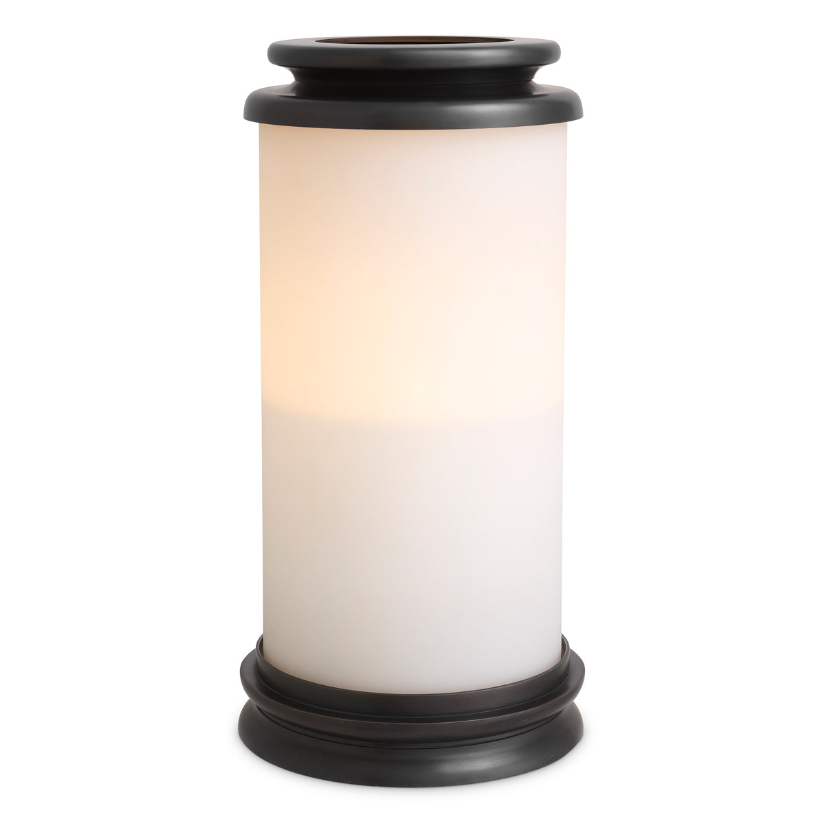 Cylindrical White Glass Hurricane L Carrington | Eichholtzmh.com