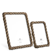 Rope-Pattern Gold Picture Frames (2) Corwyn