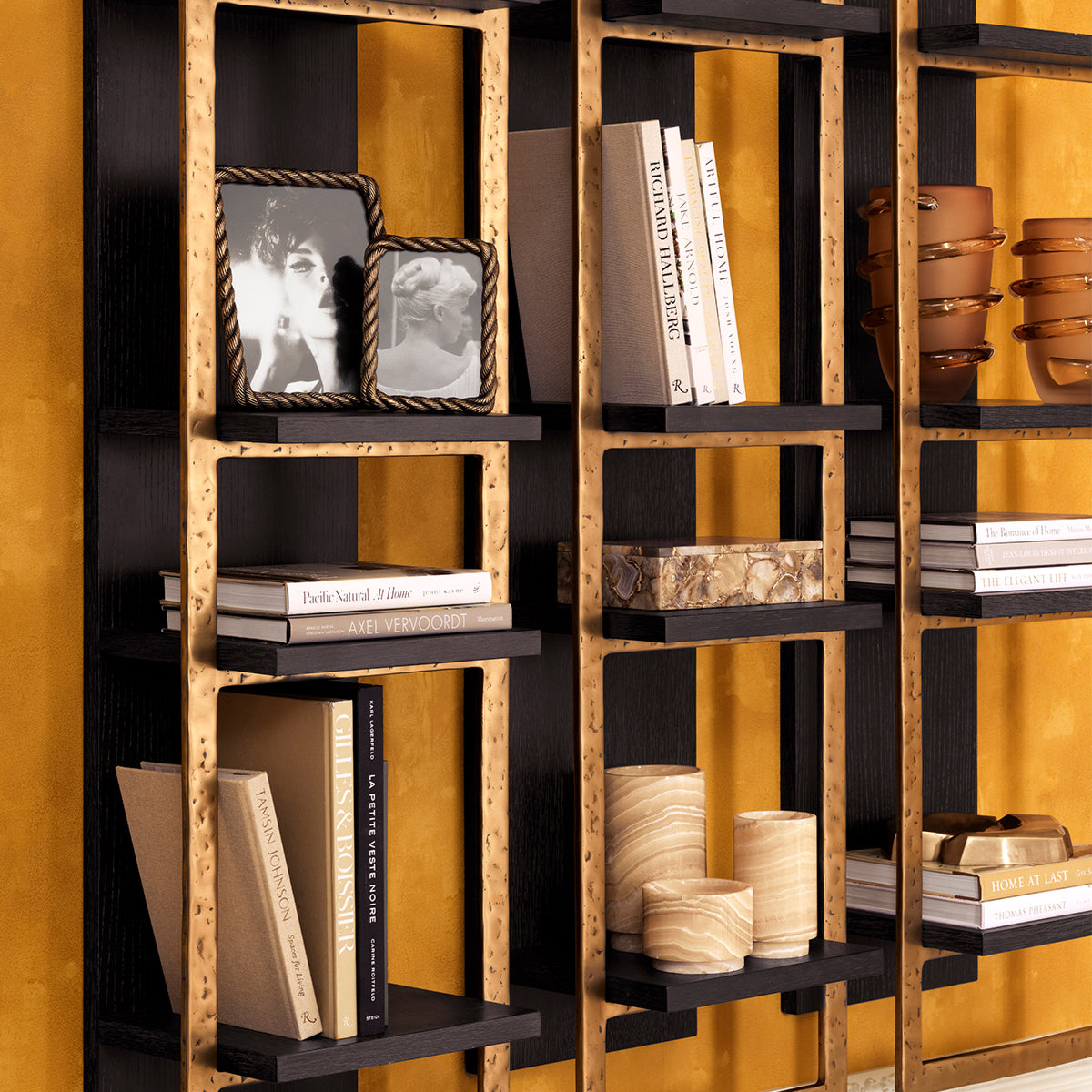 Rope-Pattern Gold Picture Frames (2) Corwyn