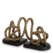 Gold Rope Bookends (2) Corwyn