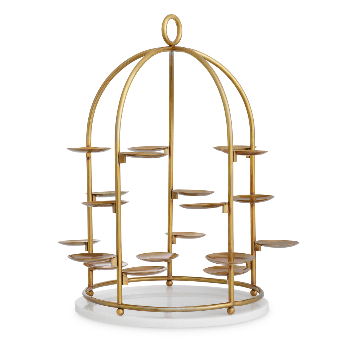 Birdcage-Inspired Brass Cake Stand Alturo | Eichholtzmh.com