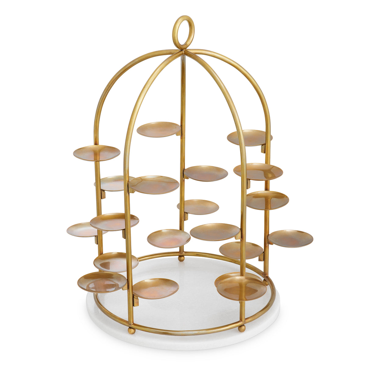 Birdcage-Inspired Brass Cake Stand Alturo | Eichholtzmh.com